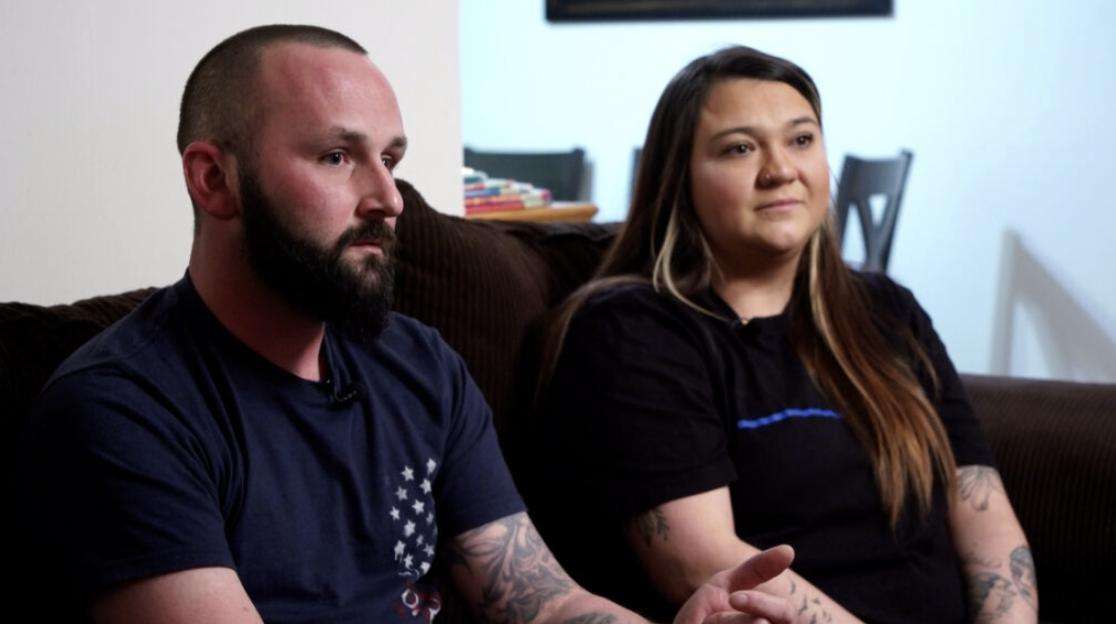 Sterling and Courtney Johnston are being hailed as heroes after intervening during a violent incident that led to a police response in which two officers were fatally shot, helping save lives by alerting authorities and taking action despite the danger.