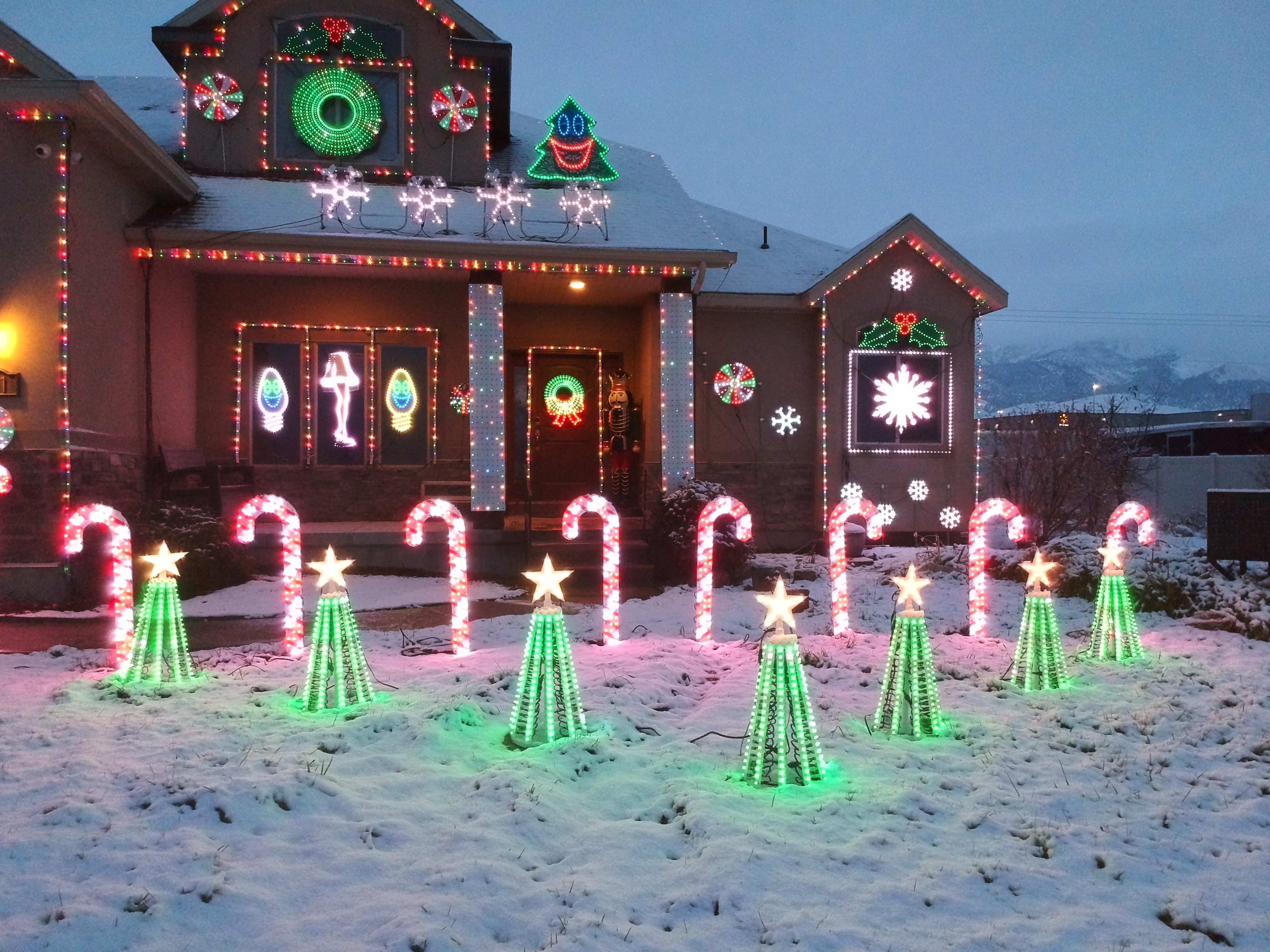 A Christmas display at 871 N. Silver Fox Dr. in Grantsville.