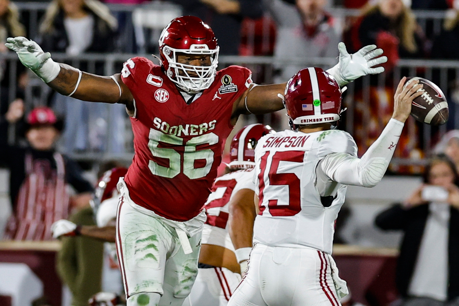 Alabama rallies from 17-point deficit to beat Oklahoma 34-24 in College Football Playoff