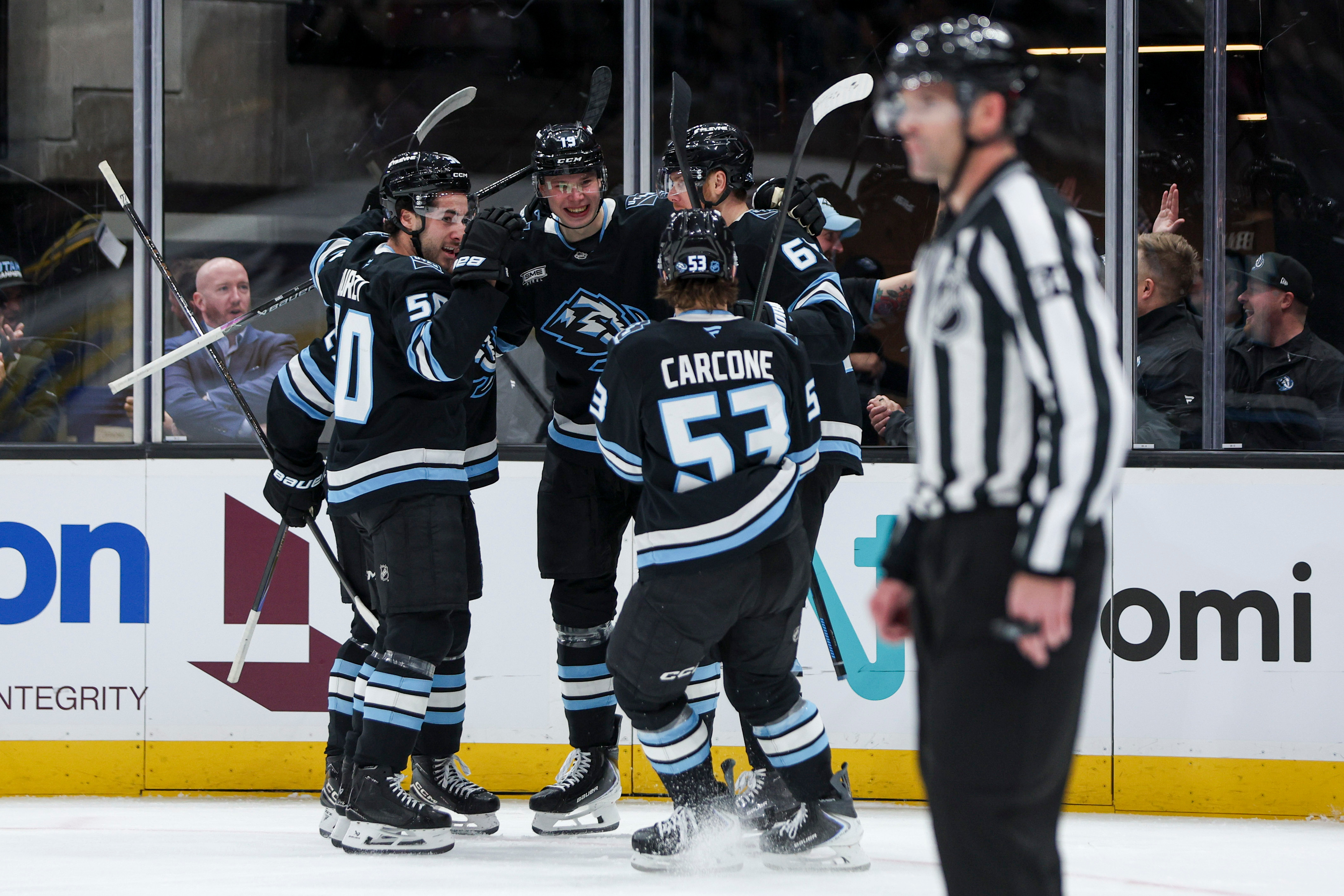 Utah's Daniil But notches first career goal, but shorthanded Devils outlast Mammoth 2-1