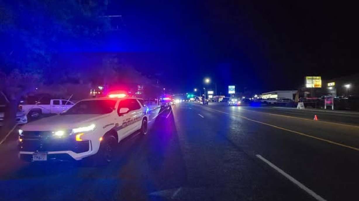 A collision at 1300 W. Sunset Blvd. in St. George, on Friday. A 26-year-old southern Utah woman is in custody after police say she was driving under the influence.