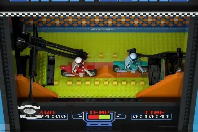 Dave McClelland's submission for Lego Ideas, called "Excitebike." The build is based on an 8-bit game released in 1984.