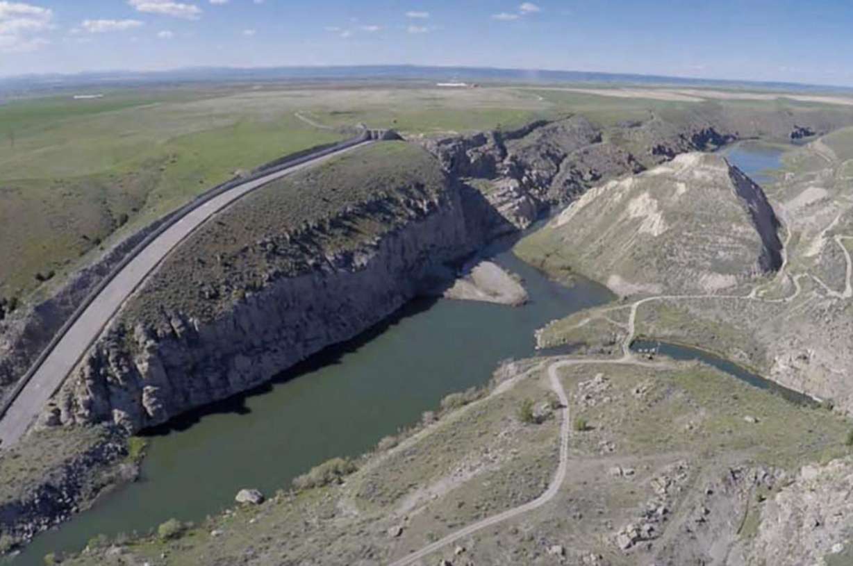 An aerial picture of the Teton Dam in 2016. It collapsed in 1976, causing a massive flood in eastern Idaho. It’s one of six sites identified in a joint resolution as a potential water storage project in Idaho.