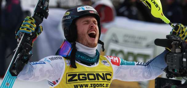 U.S.-born Atle Lie McGrath takes World Cup slalom win from Olympic champion Clément Noël