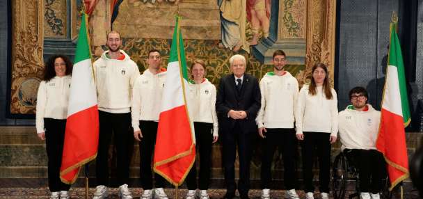 Italy's 4 flag bearers for Milan Cortina Winter Olympics honored in handover ceremony