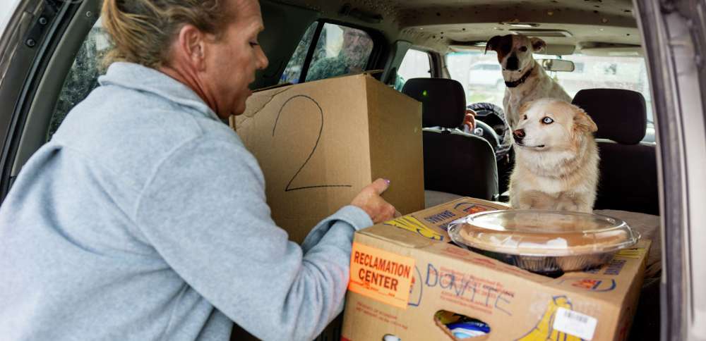 'Glad to fill the gaps': Salt Lake Mission gives boxes of Christmas food to over 200