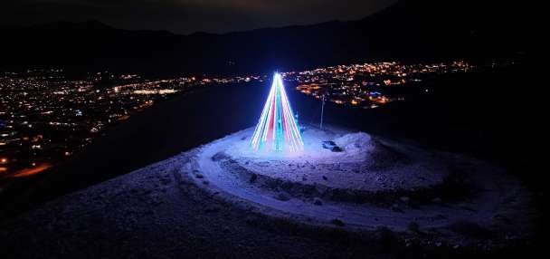 Tooele's Little Mountain Christmas tree stands as a beacon of community spirit