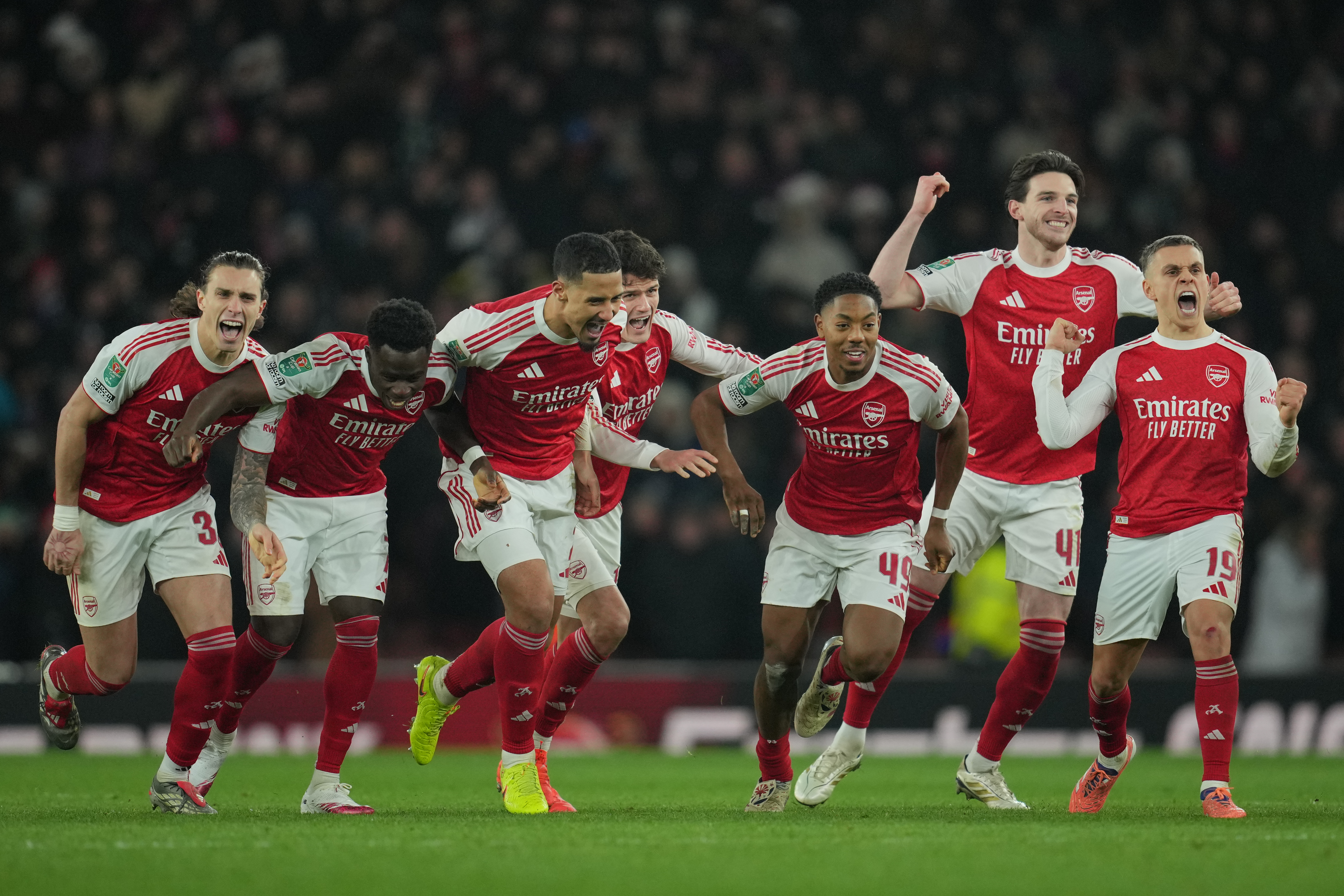 Arsenal beats Crystal Palace in penalty shootout to reach League Cup semifinals