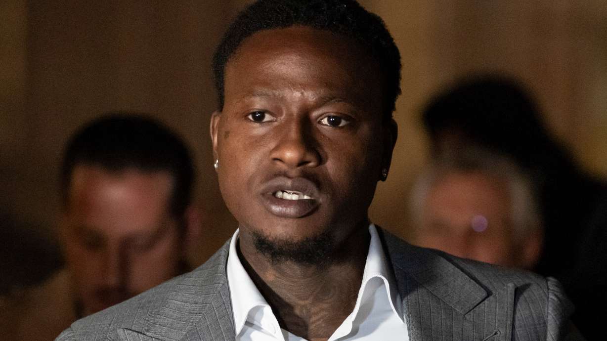 Miami Heat's Terry Rozier leaves Brooklyn federal court, Monday, Dec. 8, 2025, in New York.