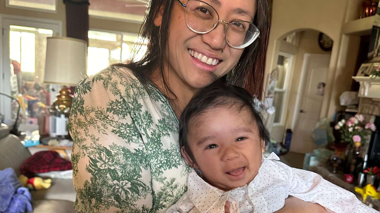 Suze Lopez, and her son, Ryu, in California in October. Doctors say just one in 30,000 pregnancies occurs in the abdomen instead of the uterus.