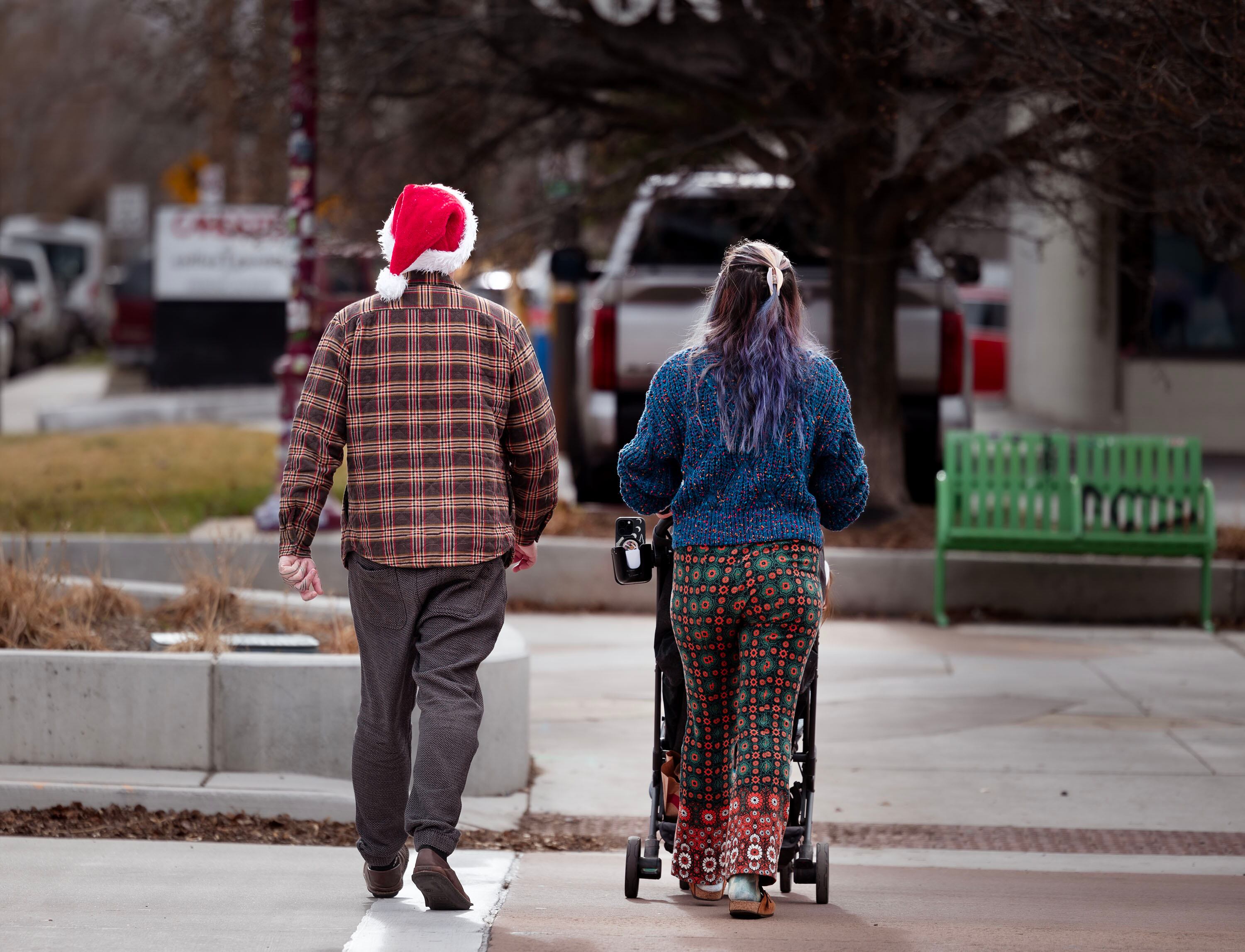 People shop in the 9th and 9th district of Salt Lake City on Wednesday.
