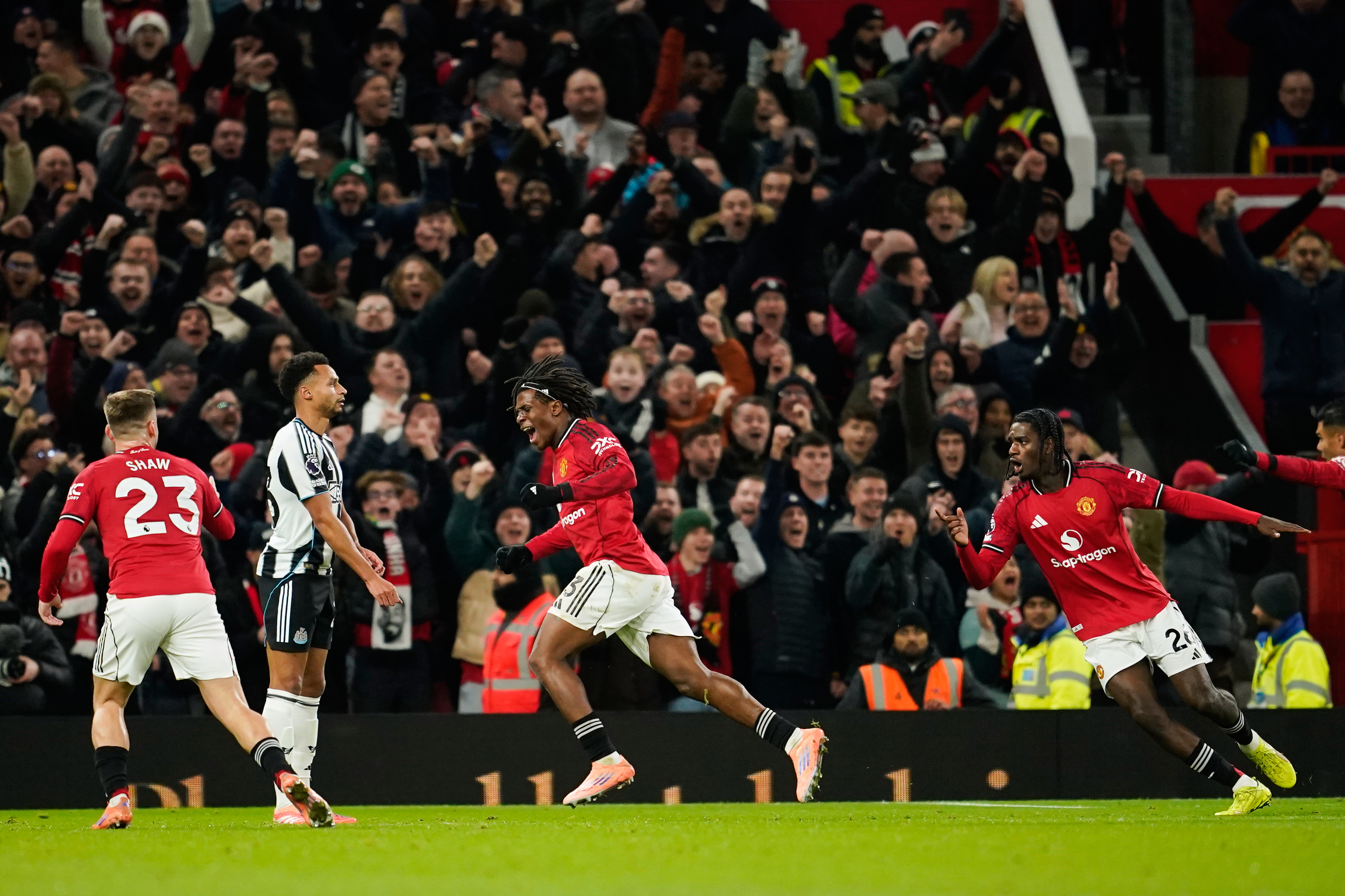 Patrick Dorgu's first Manchester United goal brings festive cheer after 1-0 win over Newcastle