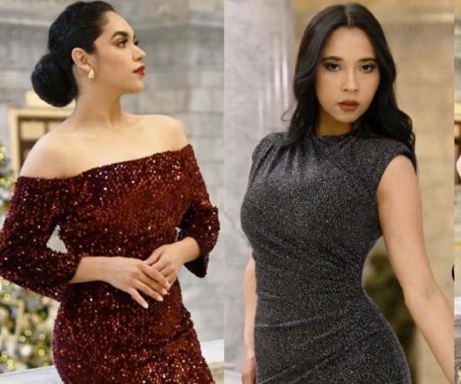 Yanelin Rivera, left, took top honors at the Miss Utah Latina Imagen pageant held Dec. 20 in Taylorsville. Next were Laurent Taveras and Marvy Rocha (not pictured).