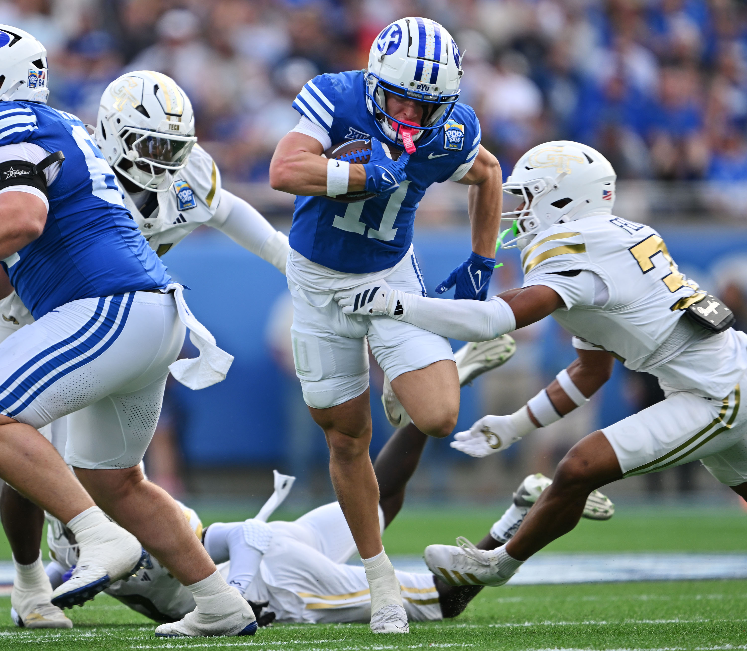 Crazy good: No. 12 BYU rallies for 25-21 win over No. 22 Georgia Tech in Pop-Tarts Bowl
