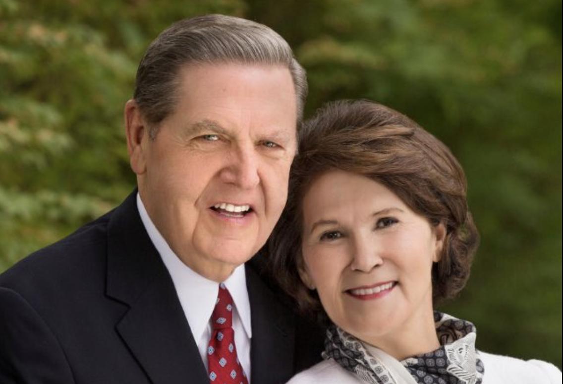 President Jeffrey R. Holland, president of the Quorum of the Twelve Apostles of The Church of Jesus Christ of Latter-day Saints, and his wife, Sister Patricia Holland are pictured on March 26, 2021. Funeral services for President Holland have been scheduled for Wednesday, Dec. 31.