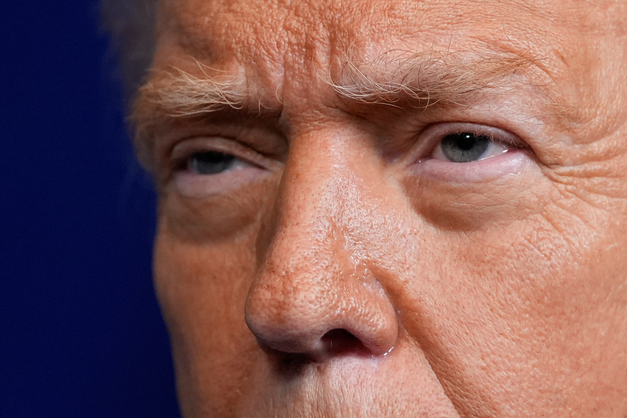 President Donald Trump speaks during a news conference with Israel's Prime Minister Benjamin Netanyahu at Mar-a-Lago, Dec. 29, in Palm Beach, Florida.