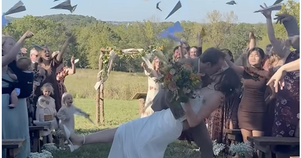 The decline in the rice-throwing tradition has made way for some creative methods for sending people off on their wedding days.