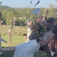 Have You Seen This? Pilot gets appropriate send-off at wedding