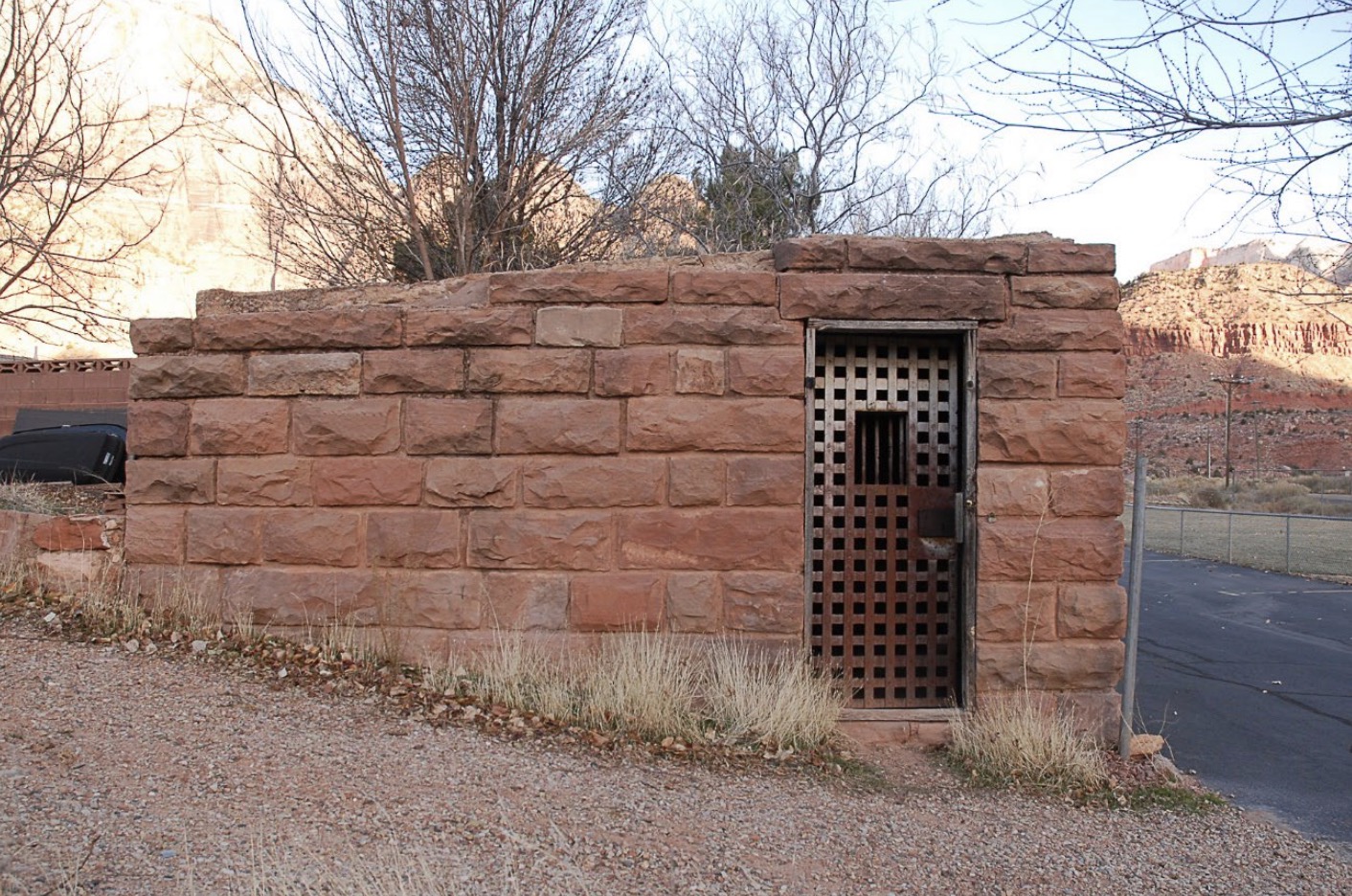 The Springdale Town Jail was constructed in 1935.