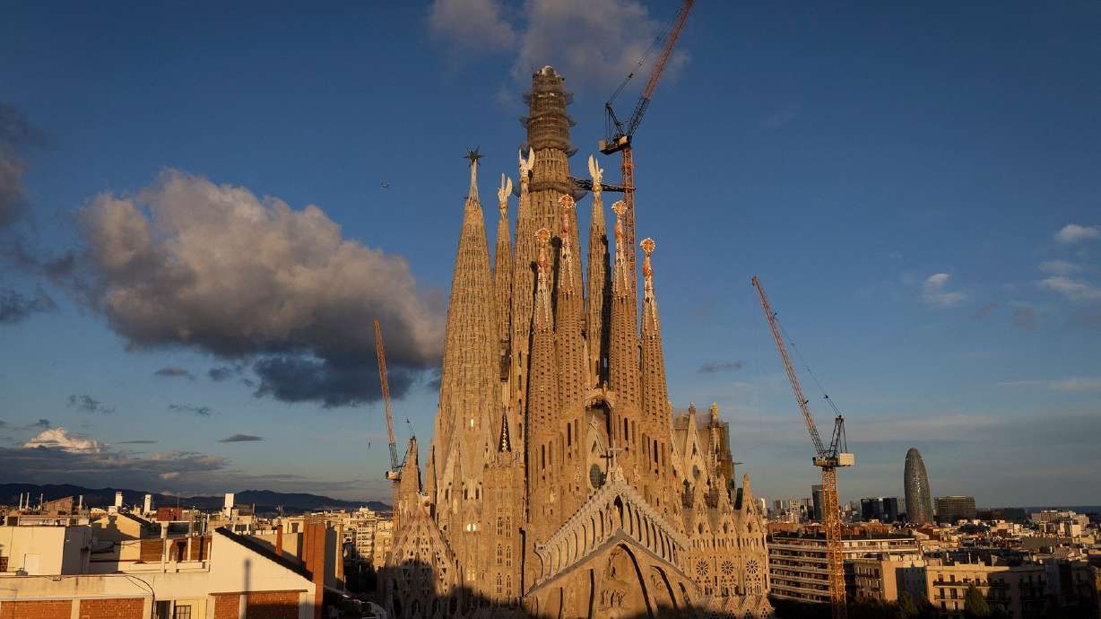The Sagrada Familia basilica pictured on November 17, 2025. Some 144 years after it broke ground, the world's longest-running construction project is nearing completion.