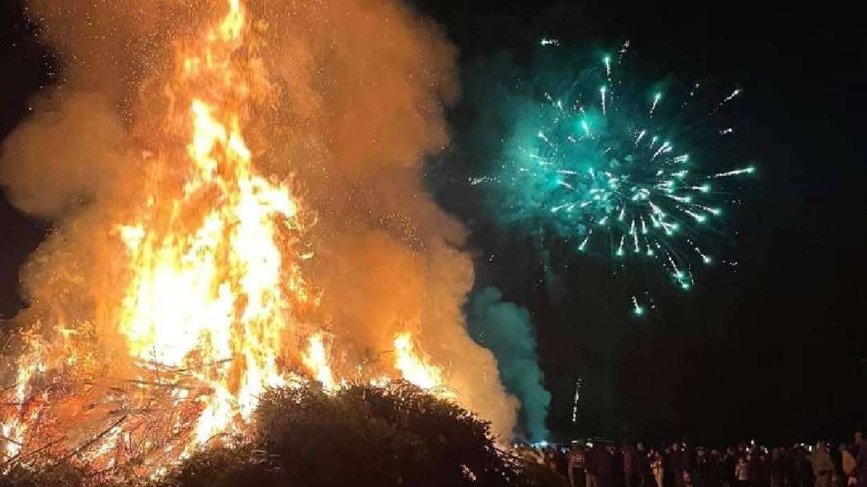 The bonfire from a previous Icy Inferno event.