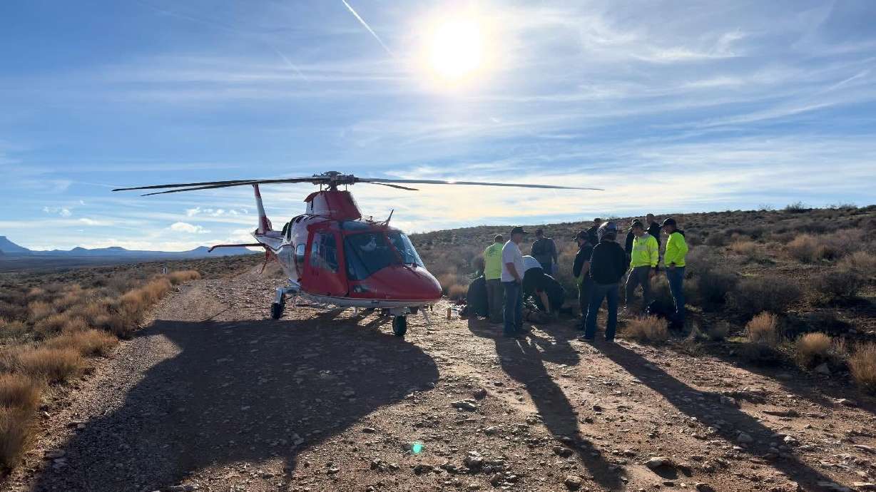 A person was airlifted a hospital in St. George after being critically injured on the LaVerkin Overlook Trail on Friday.