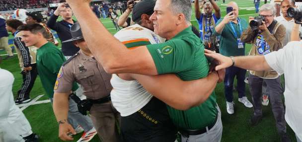 Miami coach Mario Cristobal dismisses hype around his team as he prepares for Fiesta Bowl