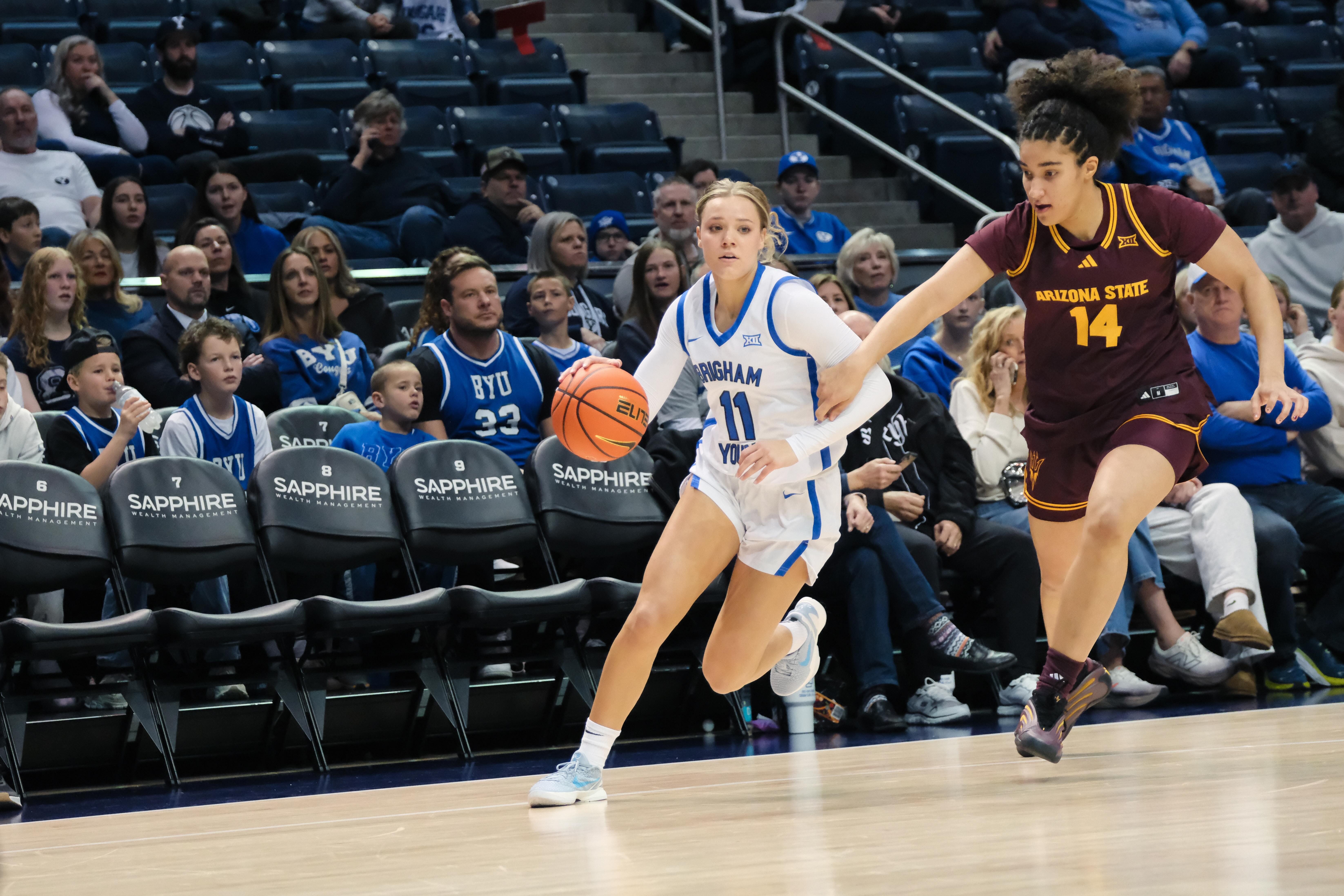 BYU women rebound to hand Arizona State 1st loss of season