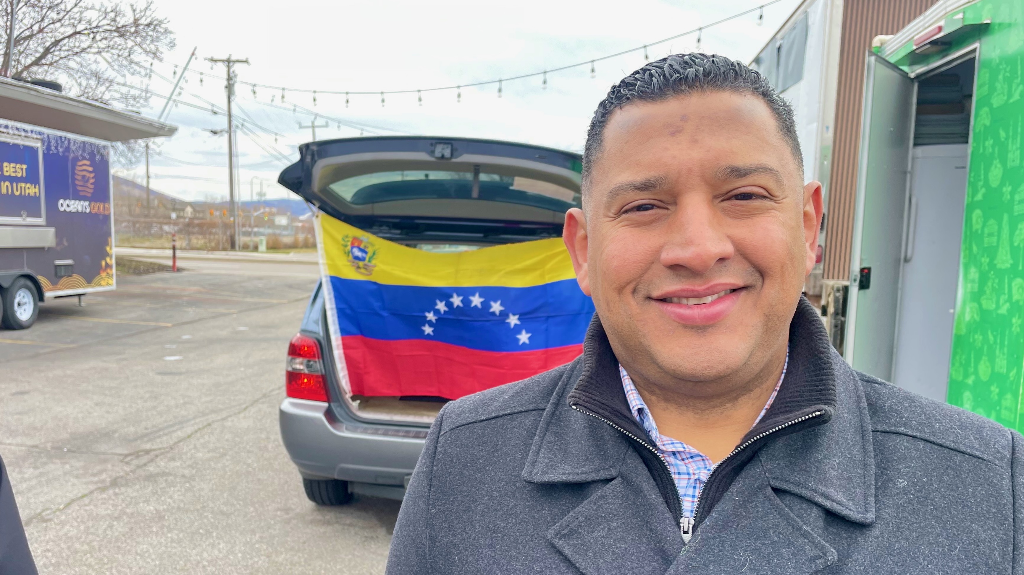 Venezuelans in Utah are elated with the removal of Venezuelan President Nicolás Maduro in an operation Saturday. Some in the community, including Carlos Moreno, now a member of the Salt Lake County Council, gathered in Midvale, to celebrate the news.