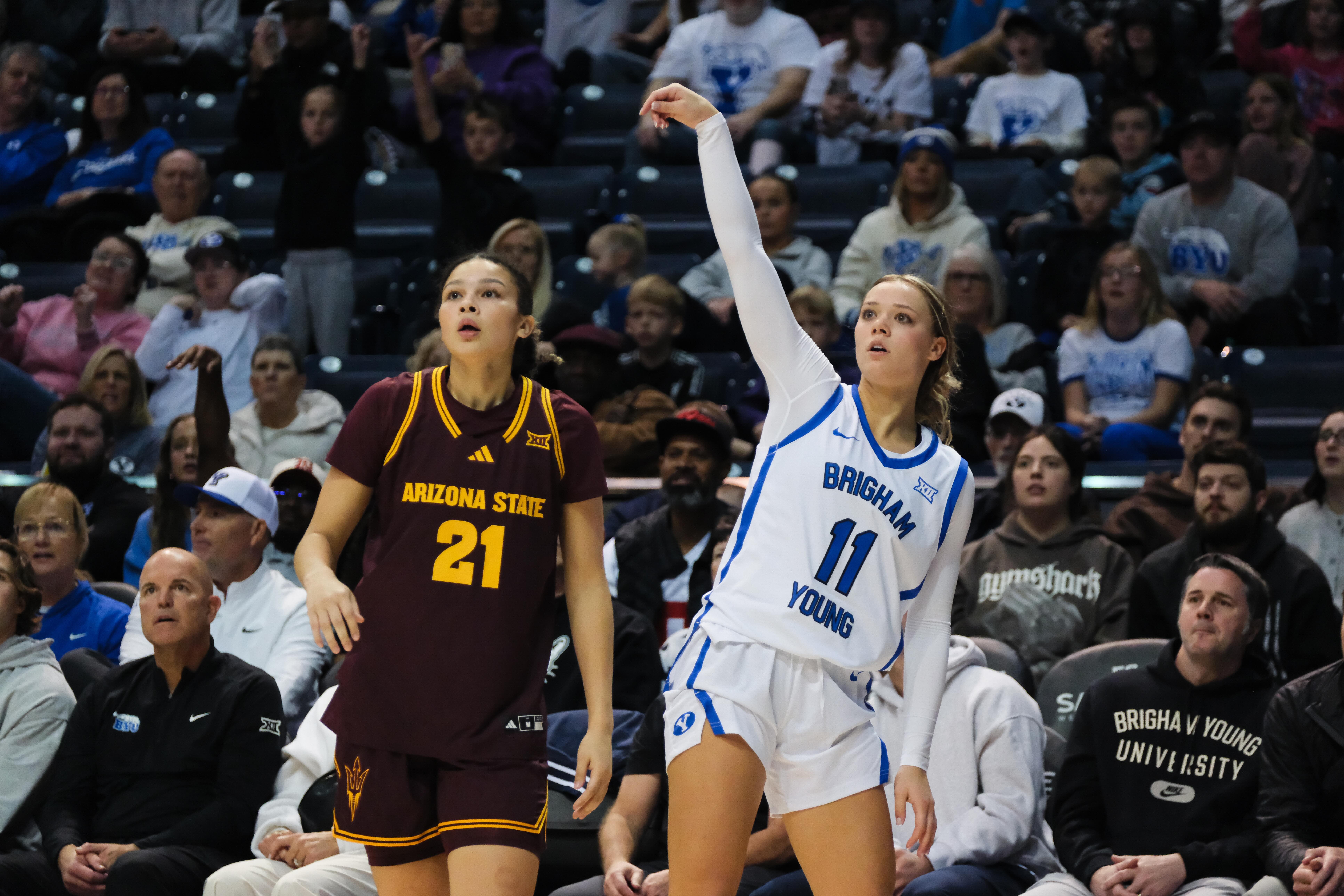 BYU women rebound to hand Arizona State 1st loss of season