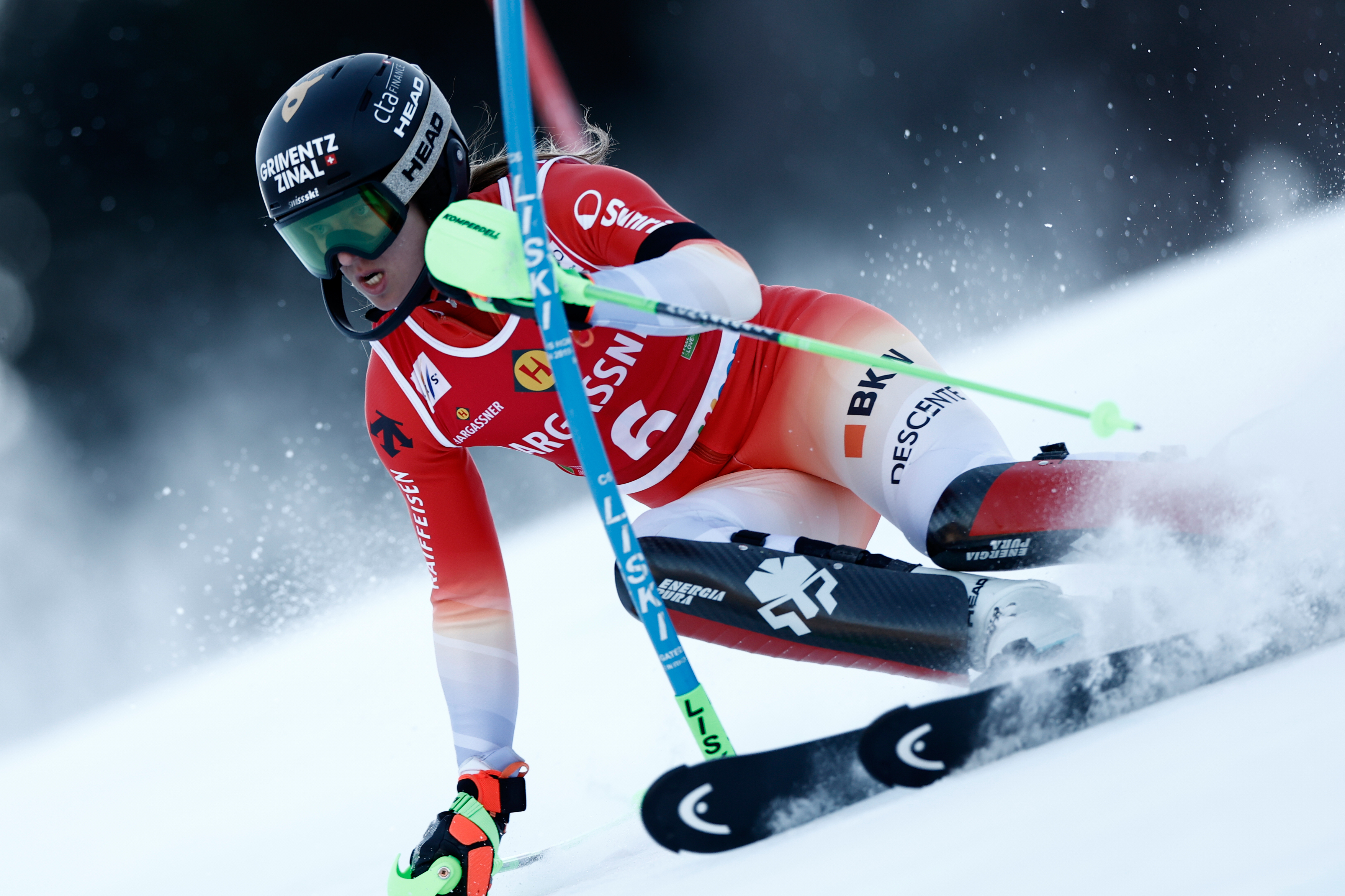 Swiss skier Rast ends Shiffrin's six-race winning streak in World Cup slaloms with Olympics looming
