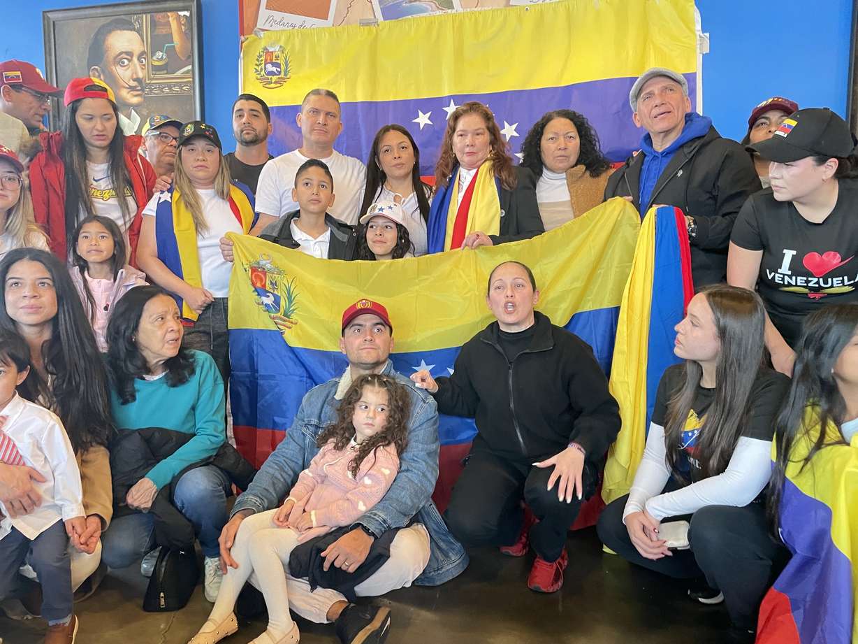 A group of Utah Venezuelans gathered Sunday at Arempas in Midvale to celebrate the removal of Venezuelan President Nicolás Maduro by U.S. forces. Some say questions remain about what comes next for Venezuela.
