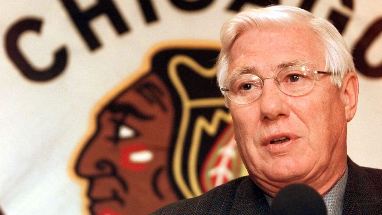 FILE - Bob Pulford answers questions, Dec. 2, 1999 in Chicago.