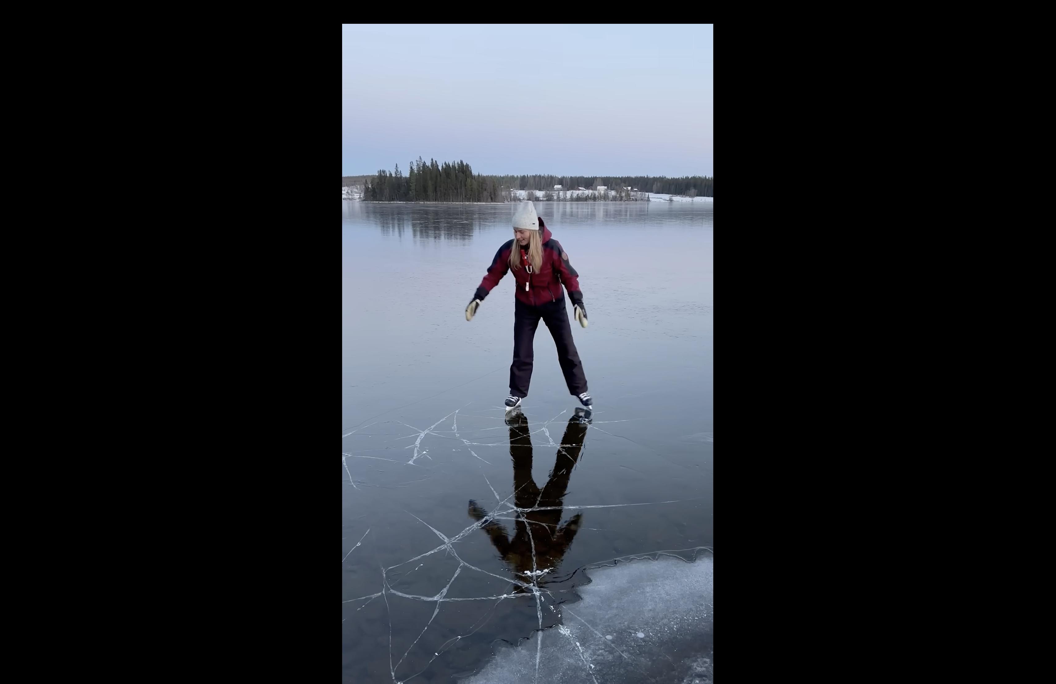 Have You Seen This? Ice skater becomes an icebreaker