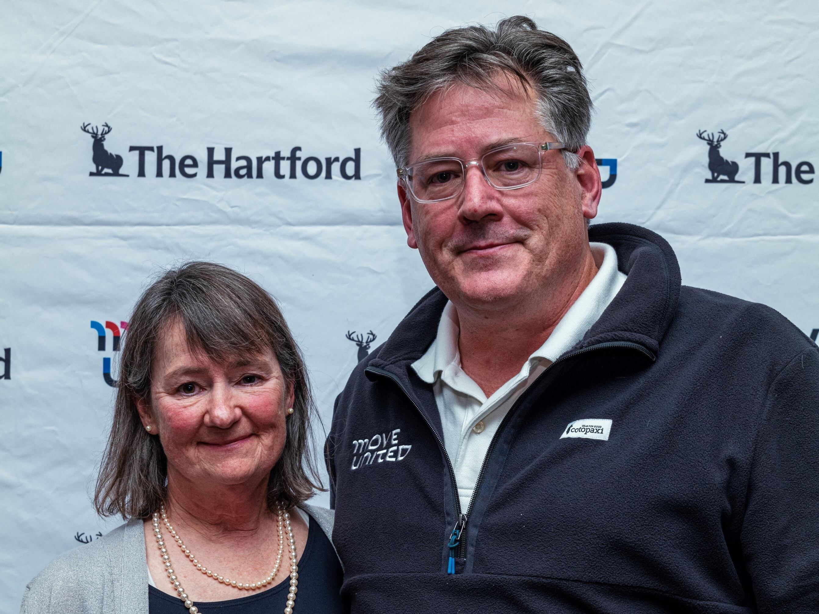 Park City resident Nancy Gustafson poses with Move United CEO Glenn Merry. Gustafson was inducted into the National Adaptive Sports Hall of Fame.