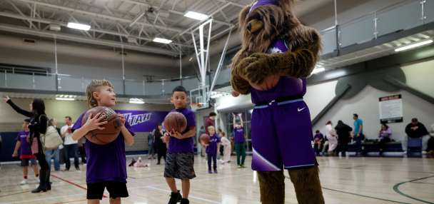 New Jazz-themed court unveiled at Salt Lake City rec center — and there's more to come