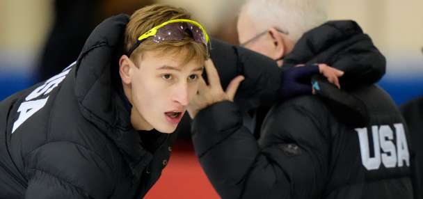 Jordan Stolz focused on the Olympics at US speedskating trials. Everyone will focus on him in Milan