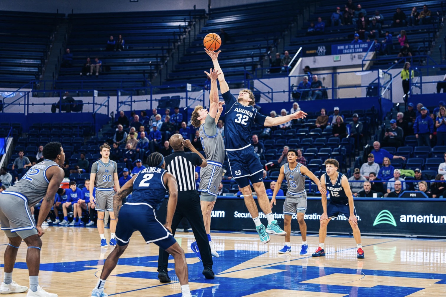 Utah State soars past Air Force in lone meeting of regular season