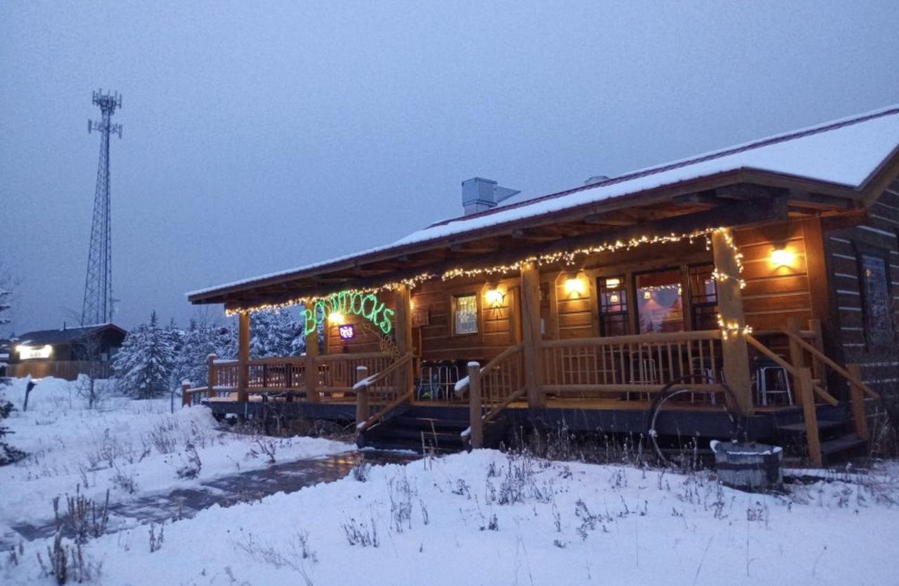 Boondocks Restaurant all lit up for the holidays on a recent wintery night in Island Park. The longtime local favorite recently reopened after a five-year closure.
