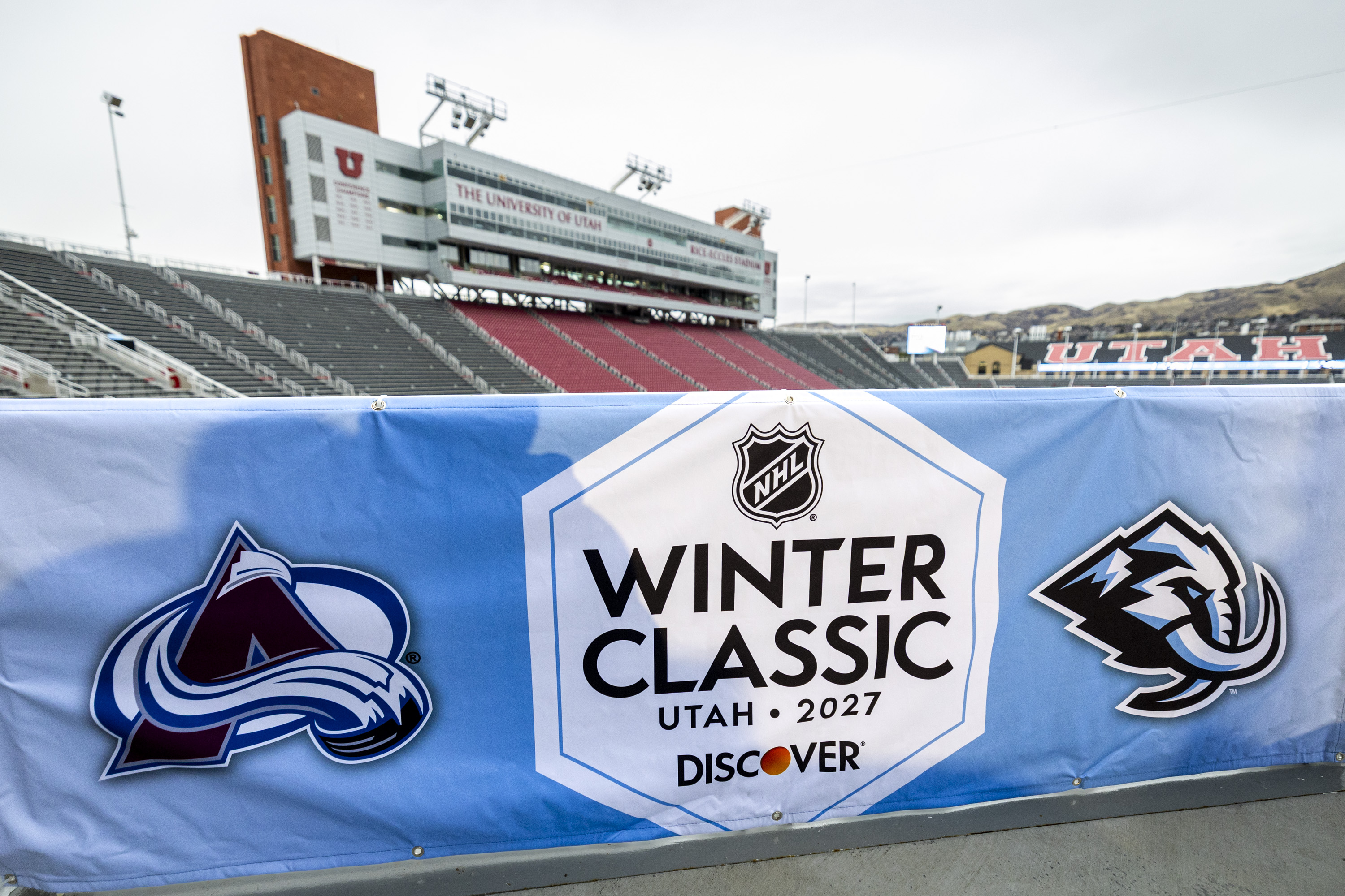 Olympic 'dry run'? Utah Mammoth to host outdoor Winter Classic at Rice-Eccles Stadium