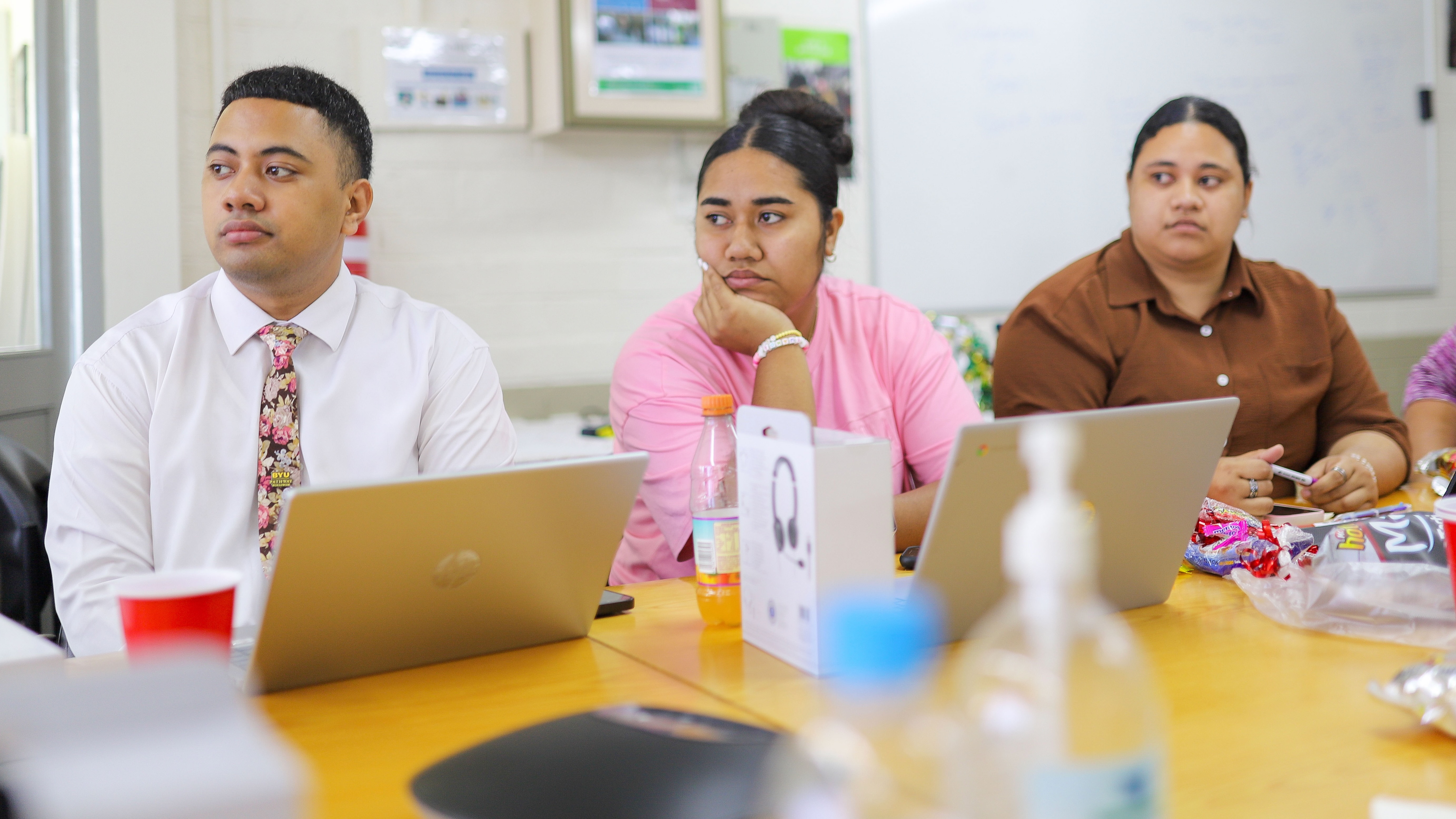 Pleasant Grove-based Spero is focused on helping Tongans find work from home, thereby curbing migration. Recruits are pictured at a Spero training event in the fall of 2025 in Nuku'alofa, Tonga's capital.