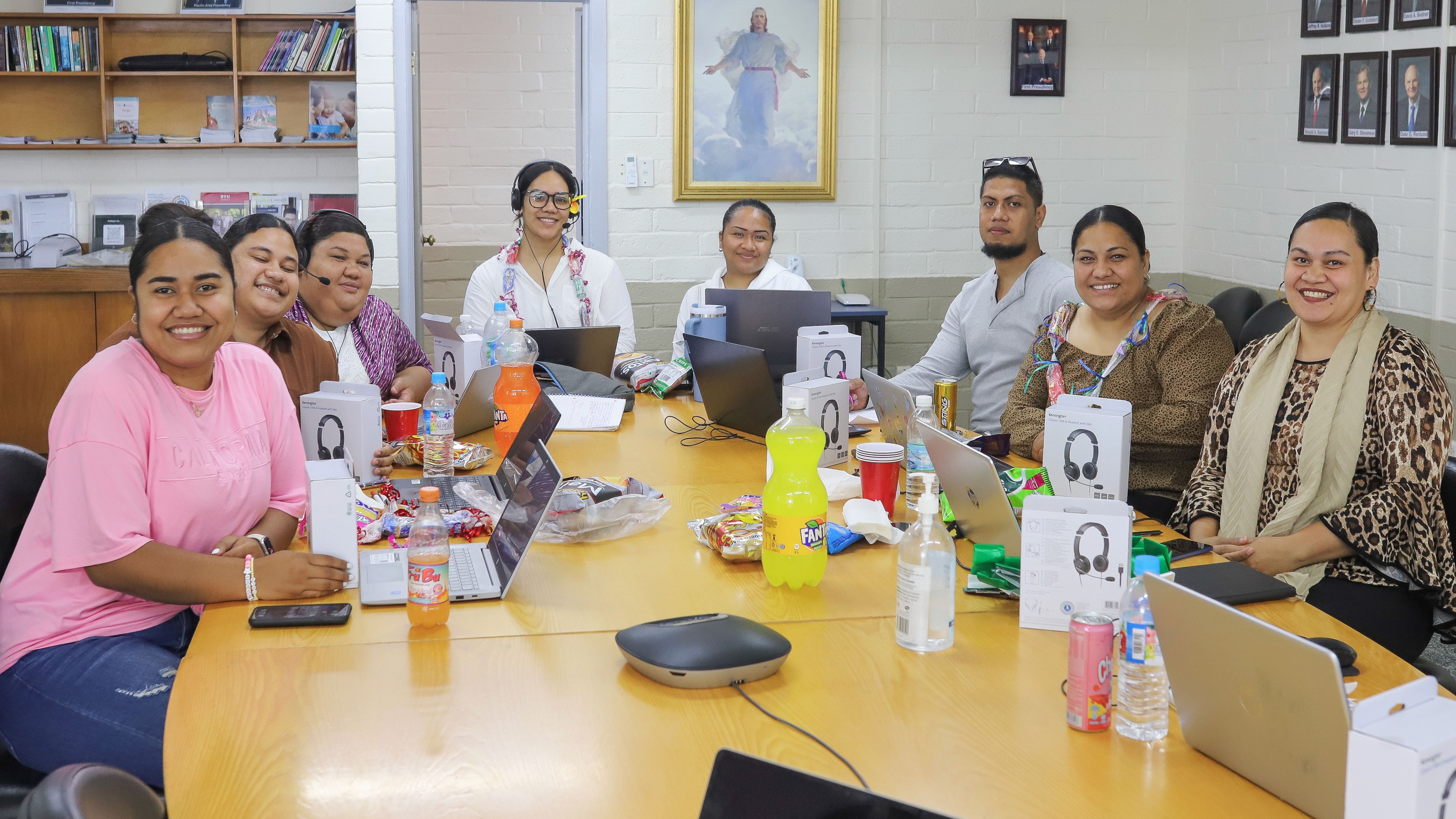 Pleasant Grove-based Spero is focused on helping Tongans find work from home, thereby curbing migration. Recruits are pictured at a Spero training event in the fall of 2025 in Nuku'alofa, Tonga's capital.