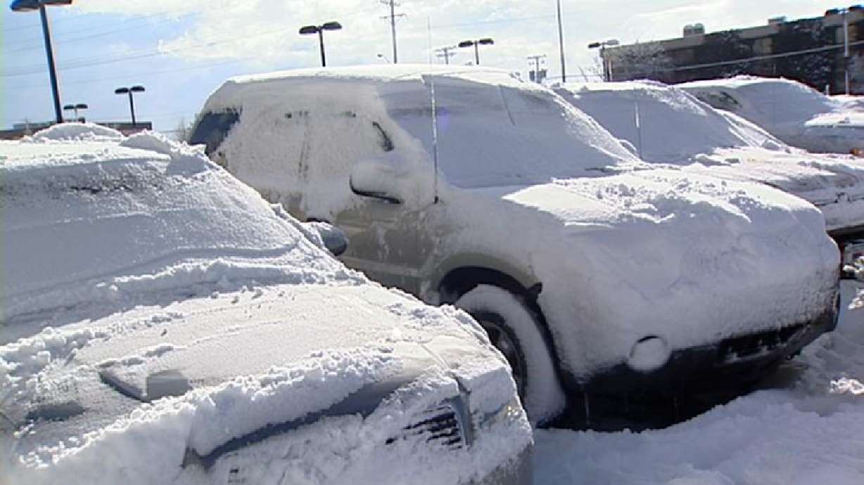 Snow removal at car lots keeps salesmen, mechanic busy