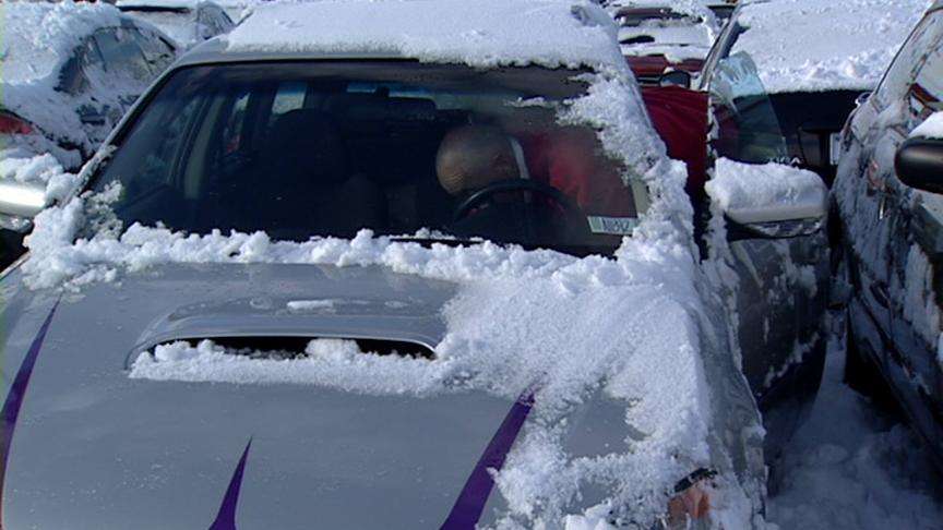 Snow removal at car lots keeps salesmen, mechanic busy