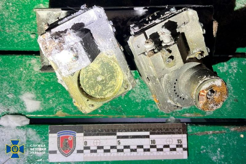 A part of Russian nuclear-capable hypersonic Oreshnik missile system at the site of the Russian missile strike, amid Russia's attack on Ukraine, in Lviv, Ukraine, Friday. President Volodymyr Zelenskyy called the strike "demonstrably close" to EU states.