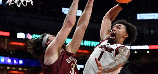 No. 20 Louisville beats Boston College 75-62 as ex-G League player London Johnson is made available