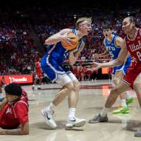 Saunders goes for 24 as No. 9 BYU holds off rival Utah for first road rivalry win since 2021