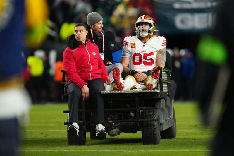 49ers' George Kittle tears Achilles tendon in playoff win over Eagles | KSL.com