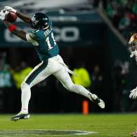 Eagles' season-long issues apparent in playoff loss to 49ers, sideline spat between Sirianni, Brown