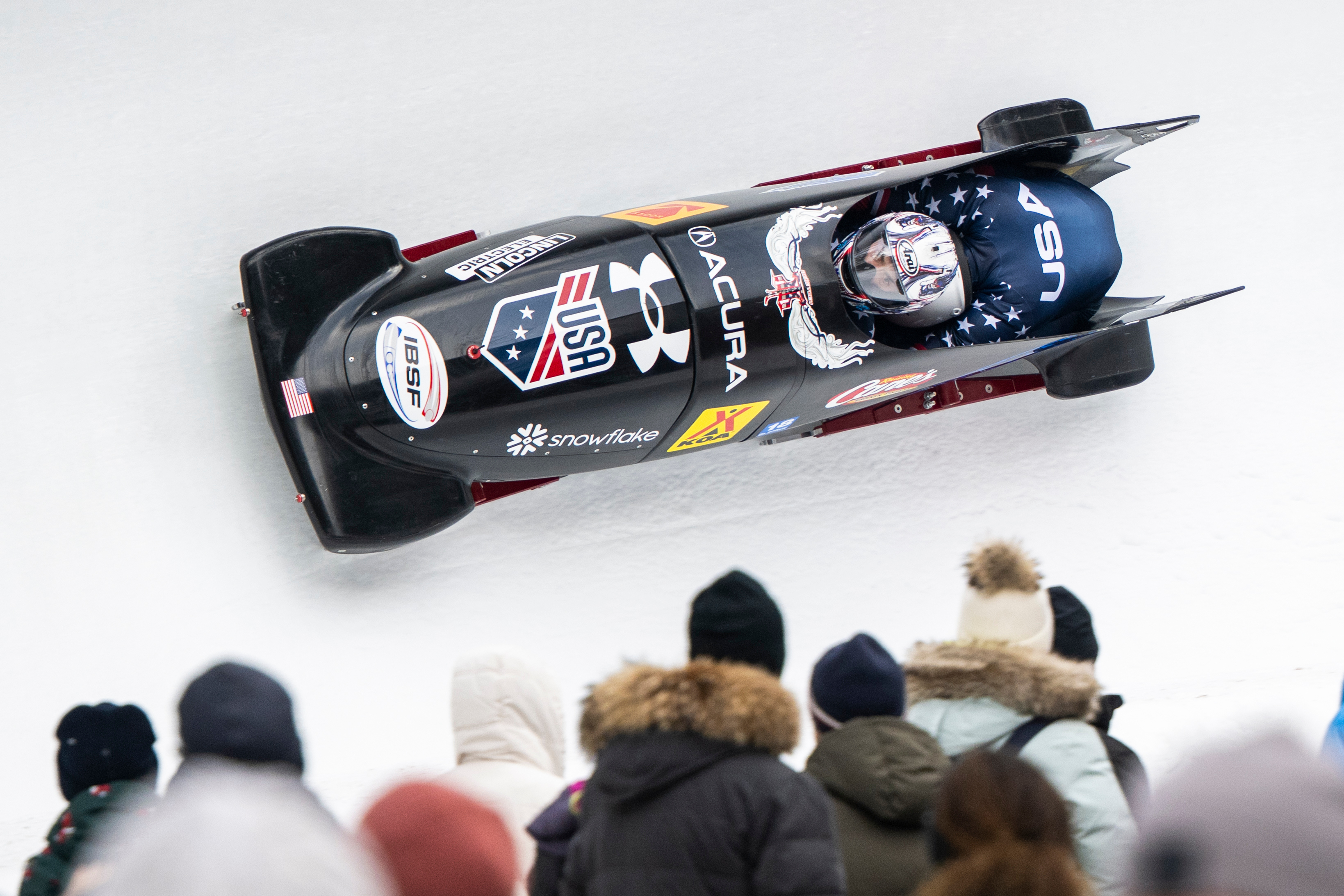 US bobsledder Kris Horn survives solo ride in St. Moritz, after teammates fail to get into sled